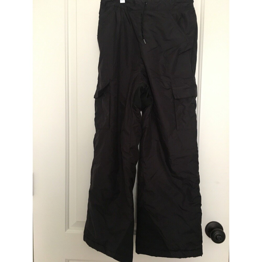 Columbia Kids Insulated Lined Pants Winter Ski Size 10/12 Youth Black